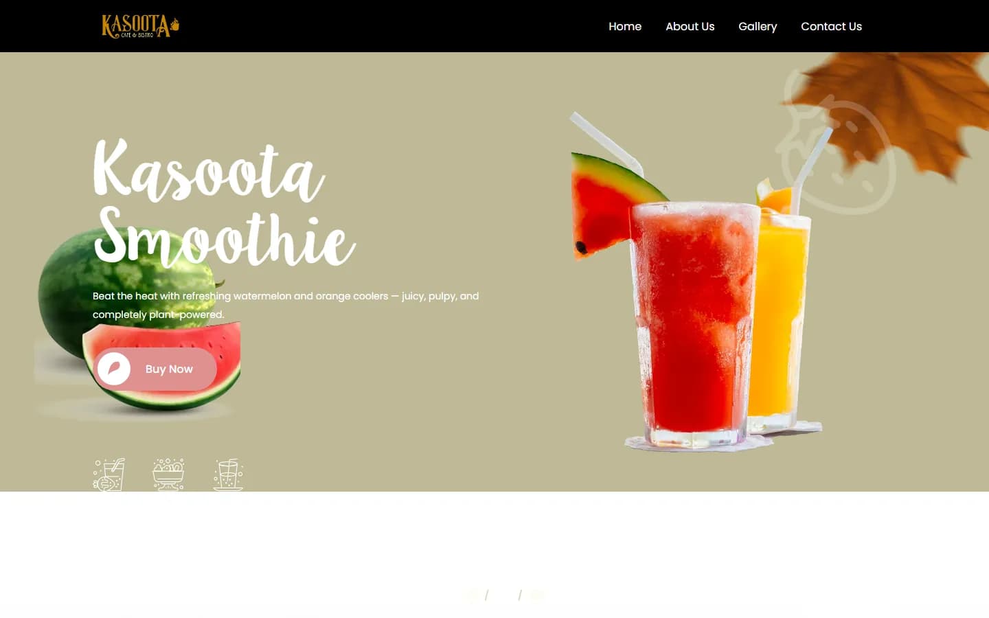 Kasoota Cafe & Bistro website built by Billzova